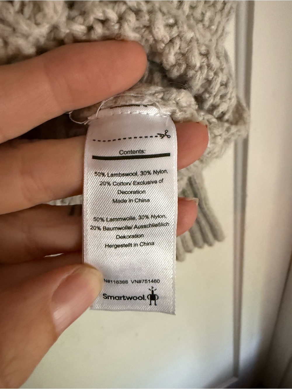 Smartwool Light Gray Open-Weave Turtleneck Sweater - Picture 6 of 8
